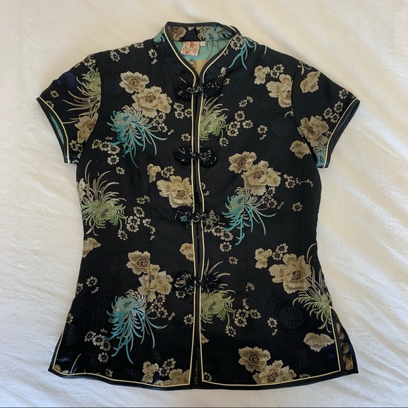 American Vintage Tops - Vintage Cheongsam Top